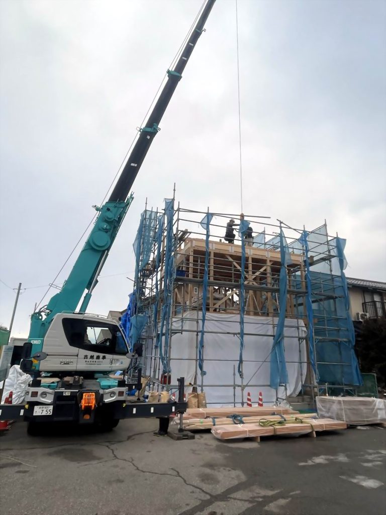 今年の１棟目の建前！